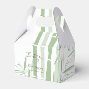 Elegant Oriental Bamboo Wedding Favor Box