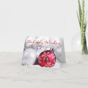 Elegant Ornament Design Christmas Cards