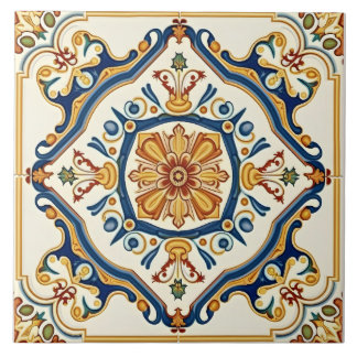 Elegant Ornate Colourful Spanish Tile