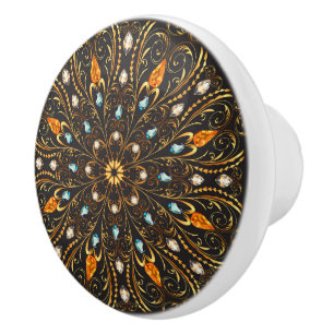 Elegant Ornate Gold Cabinet Knobs