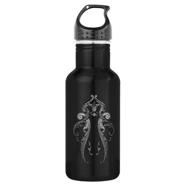 Elegant Ornate Goth Design 532 Ml Water Bottle (Front)