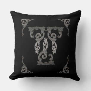 Elegant Ornate Goth Design Throw Pilllow Pillow