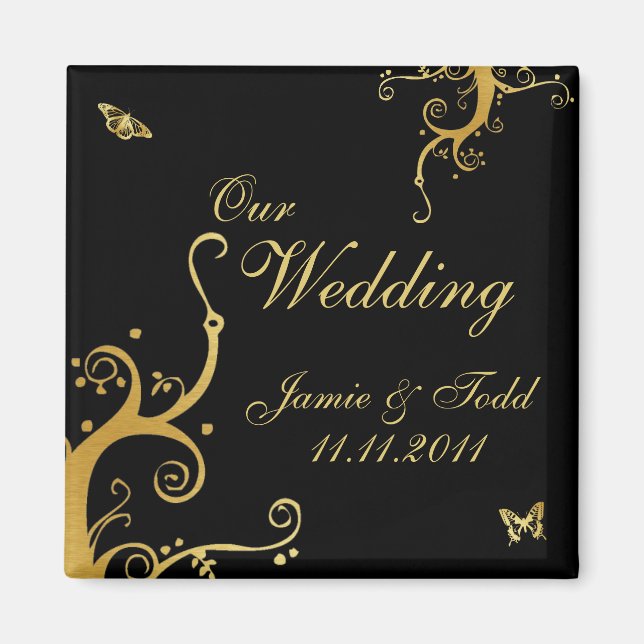 Elegant Our Wedding Magnet (Front)