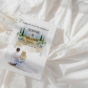 Elegant Outdoor Wedding Ceremony Party Invitation