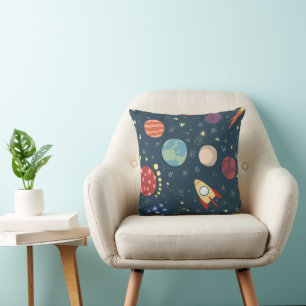 Elegant Outer Space  Throw Pillow