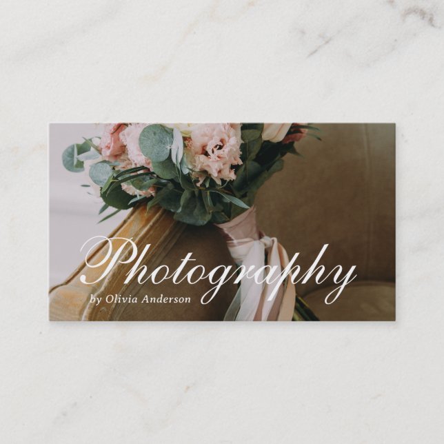 Elegant Overlay | Photography Business Cards (Front)