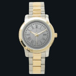 Elegant Oversized Two Tone Men's Bracelet Watch<br><div class="desc">Any outfit would look fantastic when worn with this modern, oversized men's Two Tone bracelet watch. It's ideal for both formal events and everyday use due to its longevity and usage of high-quality fabrics.</div>