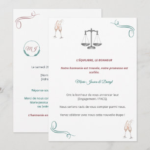 Elegant PACS or Engagement Invitation