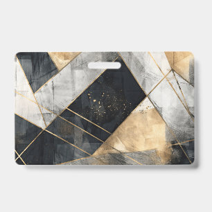 Elegant painted background badge