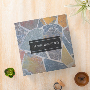 Elegant Painted Cobblestones / Decorative Stones Binder