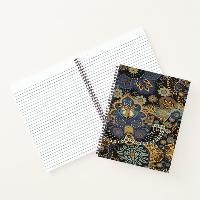 Elegant paisley notebook (Inside)