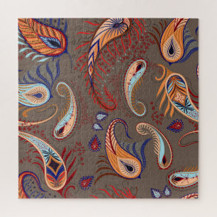Elegant Paisley Print: Vintage Pattern Jigsaw Puzzle