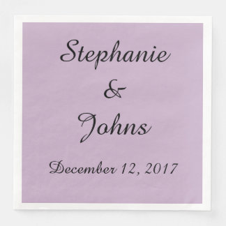 Elegant Pale Purple Wedding Simple Cute Trendy Napkin