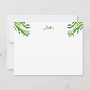 Elegant Palm Leaves Handwritten Script Modern Card