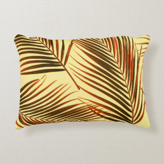 Elegant Palm Repeat Pattern Design Accent Pillow