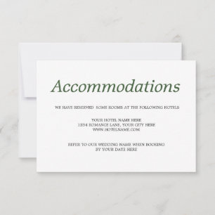 Elegant Palm Tree Chic Wedding Enclosure RSVP Card