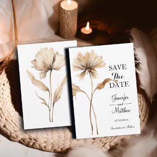 Elegant Pampas Grass 5x7"  Save The Date