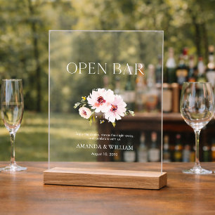 Élégant panneau à barres ouvertes florales