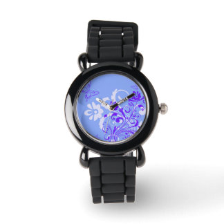 Elégant Papillon Floral Design Montres