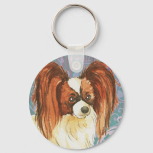 Elegant Papillon Keychain