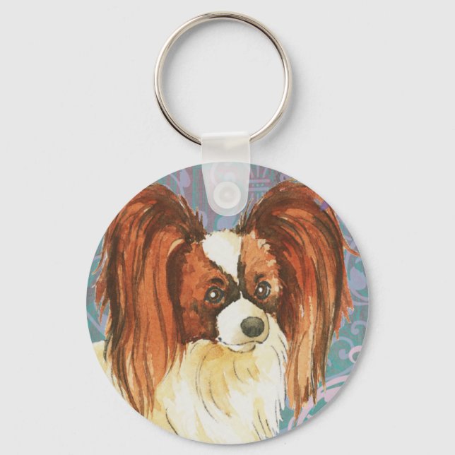 Elegant Papillon Keychain (Front)
