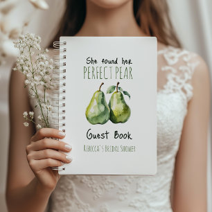 Élégant Parfait Pear Fête des mariées livre d'invi
