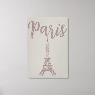 Elegant Paris Eiffel Tower Canvas Wall Art 