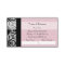 Elegant Parisian Damask Pink Ribbon Refer a Friend