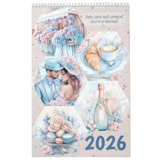 Elegant Parisian Romance 2026 Calendar