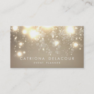 Elegant Parties scintillant or Bokeh Luxe Carte de