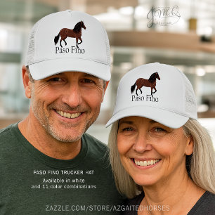 Elegant Paso Fino Horse Artwork Trucker Hat