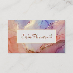 Elegant Pastel Abstract  Business Card