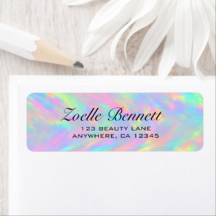 Elegant Pastel Abstract Wedding Return Address