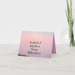 Elegant Pastel Baby Shower Invitation with Custom 