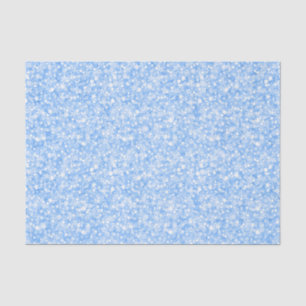 Elegant Pastel Blue Glitter And Sparkles Tissue Paper