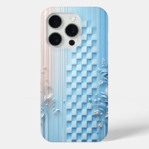 Elegant Pastel Blue & Pink Floral Phone Case  Soft