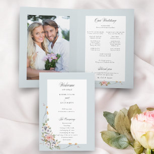 Elegant Pastel Boho Floral Calligraphy Program