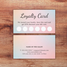 Elegant Pastel Colours Gradient Salon