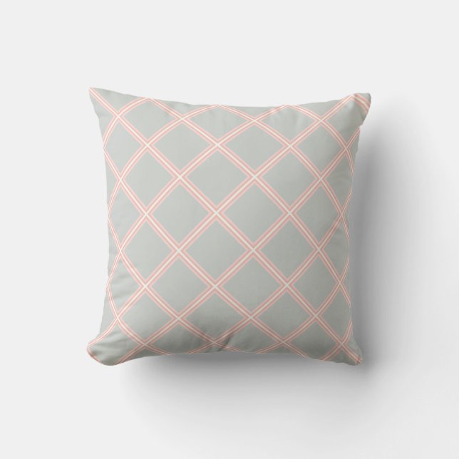 Elegant Pastel Colours Modern Geometric Template Throw Pillow (Front)