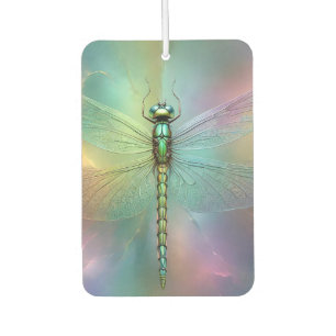 Elegant Pastel Dragonfly Fractal Art, Air Freshener
