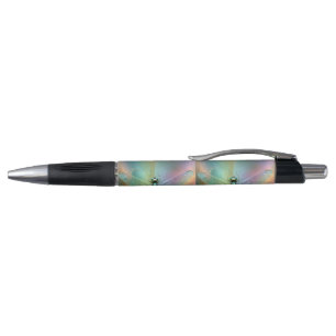 Elegant Pastel Dragonfly Fractal Art, Pen