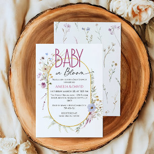 Elegant Pastel Floral Baby Shower Invitation