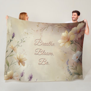 Elegant Pastel Floral - Dreamy Vintage Background Fleece Blanket