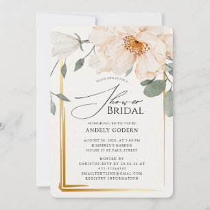  Elegant Pastel Flower Bridal Shower Invitation