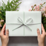 Elegant Pastel Green and White Thin Stripes Wrapping Paper<br><div class="desc">Elegant Pastel Green and White thin stripes wrapping paper for every occasion. Classic and simple,  this is a chic and timeless pinstripe pattern.</div>