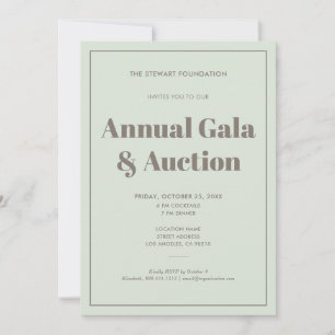Elegant Pastel Green Minimalist Business Event Invitation
