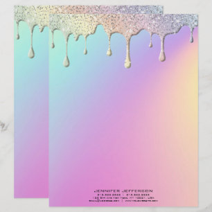 Elegant pastel letterhead