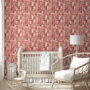 Elegant Pastel Luxury Rose Gold Blocks Wallpaper