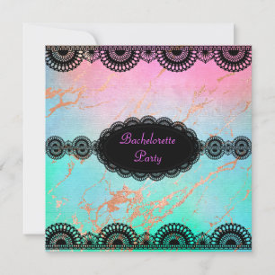 ELEGANT Pastel marble BACHELORETTE PARTY INVITE