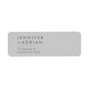 Elegant Pastel Minimal ﻿Modern Return Addre Label